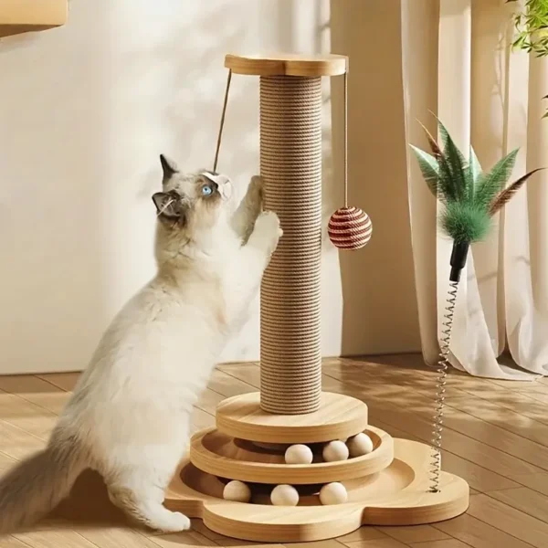 Cat Scratch Board with Rotating Platform