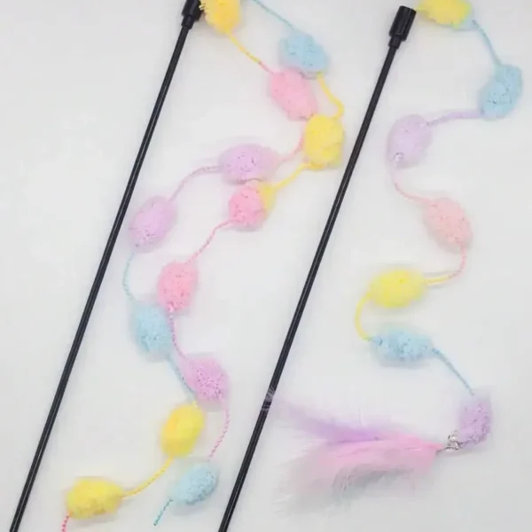 2pcs Cat Teaser Stick with Bell