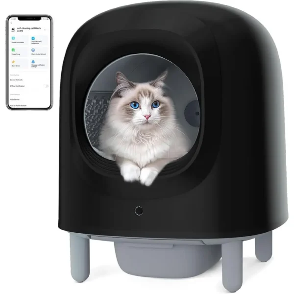 56L Self-Cleaning Cat Litter Box