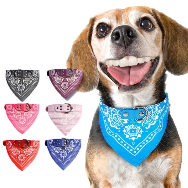 Adjustable Dog Bandana Soft Collar
